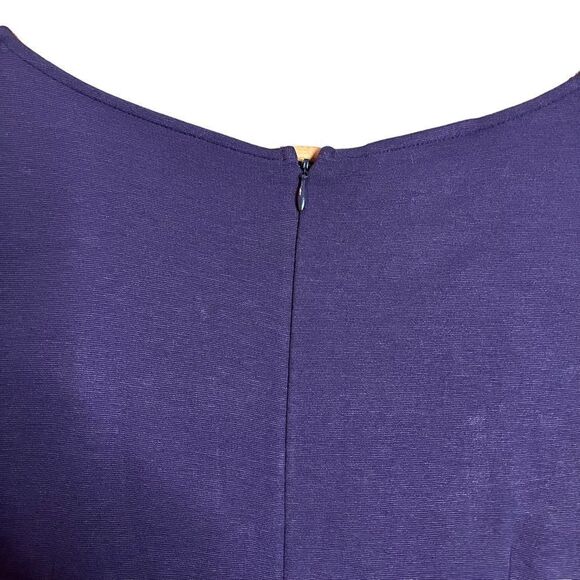 NEW! Talbots purple knit long sleeve dress - Picture 6 of 11
